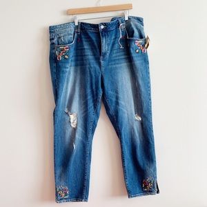 Women’s Lucky Brand Ginger embroidered jeans